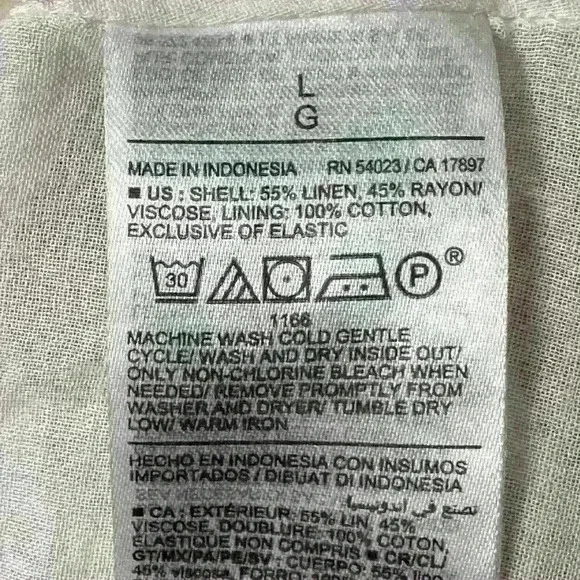 Old Navy Fit & Flare Tie-Strap Linen-Blend Mini Dress Size Large NWT - Picture 13 of 13